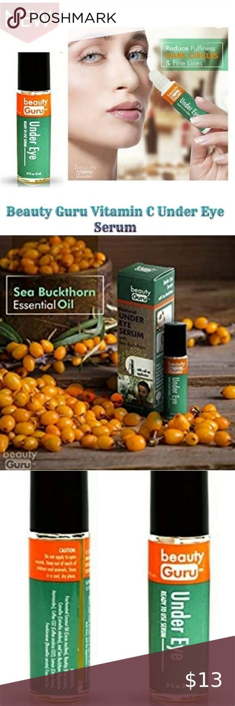 beauty guru eye serum|Beauty Guru Natural Under Eye Serum With Buckthorn 100